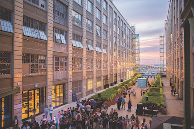 The Industry City courtyard.