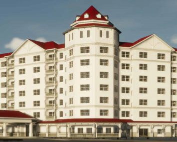 A rendering of the planned Residence Inn near Disney World.