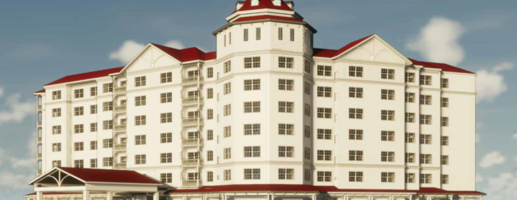 A rendering of the planned Residence Inn near Disney World.