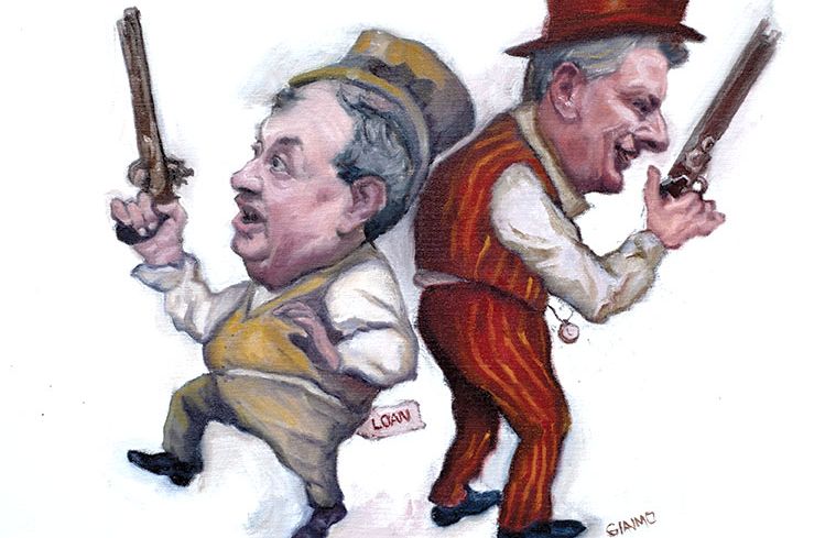 REBNY President James Whelan and NYC Mayor Bill de Blasio are at odds
