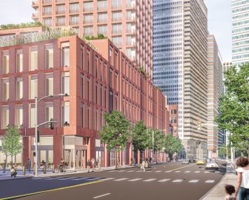 250 water street rendering, south facing view