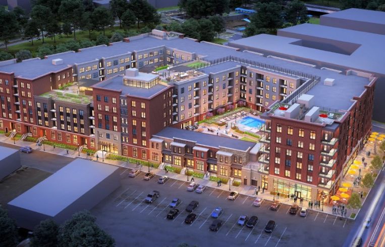 A rendering of 44 Olive Street.