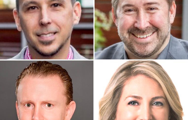 Clockwise from top left, Ryan Flautz, Keith McCloskey, Reid McGlamery, Dana Brody