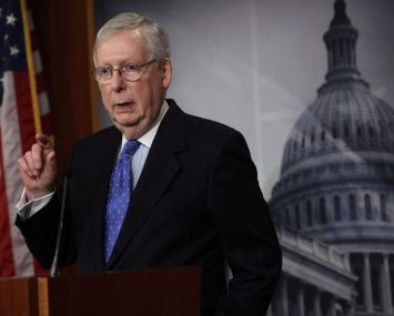 Senate majority leader Mitch McConnell.