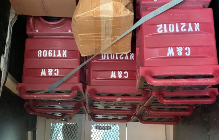 Caldwell & Walsh has loaned 10 of its negative air machines to a local hospital .