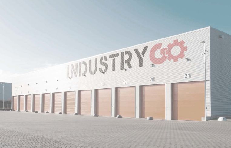 A rendering of what the warehouses will look like following their repositioning to INDUSTRY GO studios.