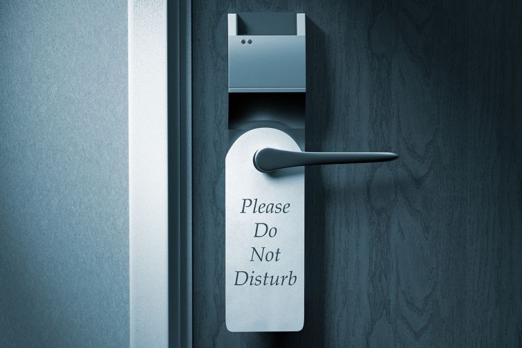 Do Not Disturb Sign On Door Handle