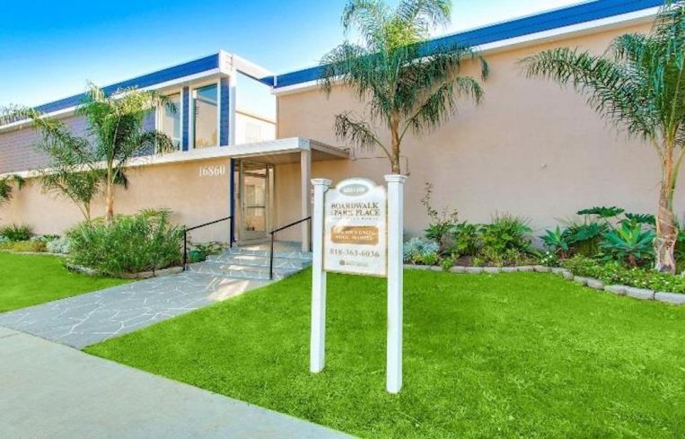 The Chateau Chatsworth at 16860 Chatsworth Street was part of the three-property portfolio acquired by Universe Holdings.