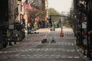 Fifth Avenue during the coronavirus shutdown.
