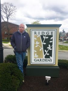 CRC employee Tom Bosley at Ridge Garden Apartments in Parkville, Maryland