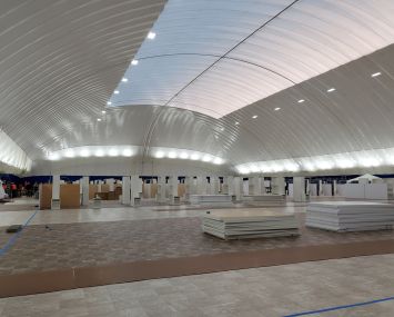 the bubble columbia coronavirus field hospital