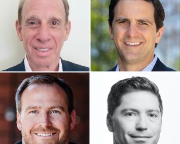 Clockwise from top left: Philip Barach, Omar Rawi, Taylor Arnett, Michael DiPrima