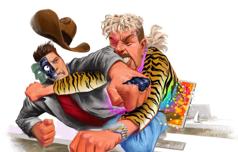 Joe Exotic vs. Westworld Robot