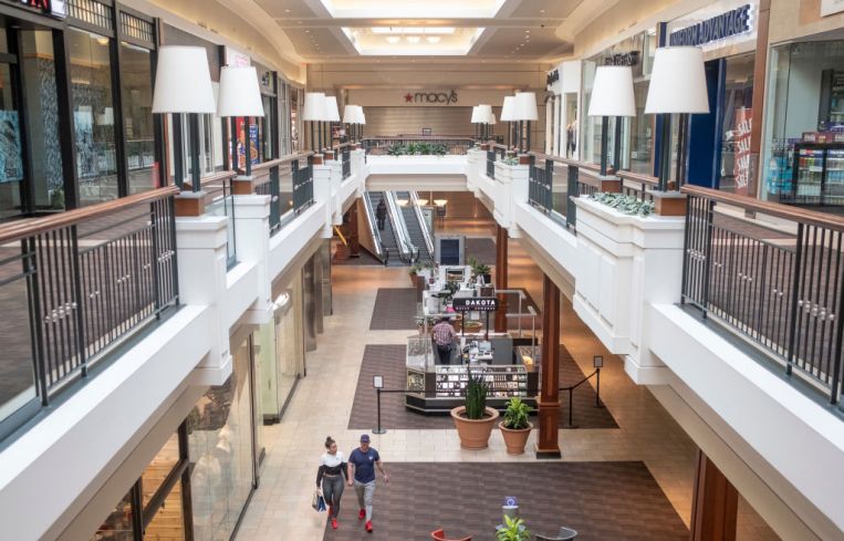 A reopened mall in Columbus, Ohio.