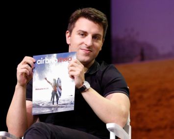 Airbnb CEO Brian Chesky around the time the company announced it was laying off some 1,900 employees amid steep losses during the early days of COVID.