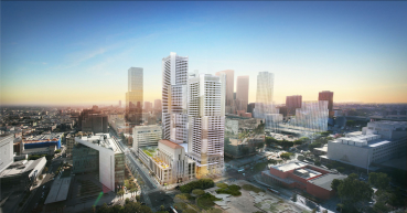 Onni Group's project would add two towers with more than 1,100 condos in the heart of Downtown Los Angeles.