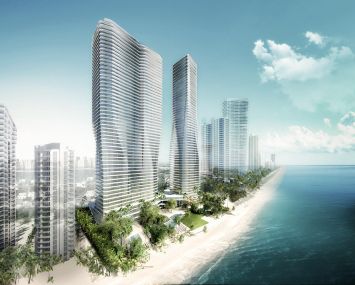 A preliminary rendering of 18801 Collins Avenue.