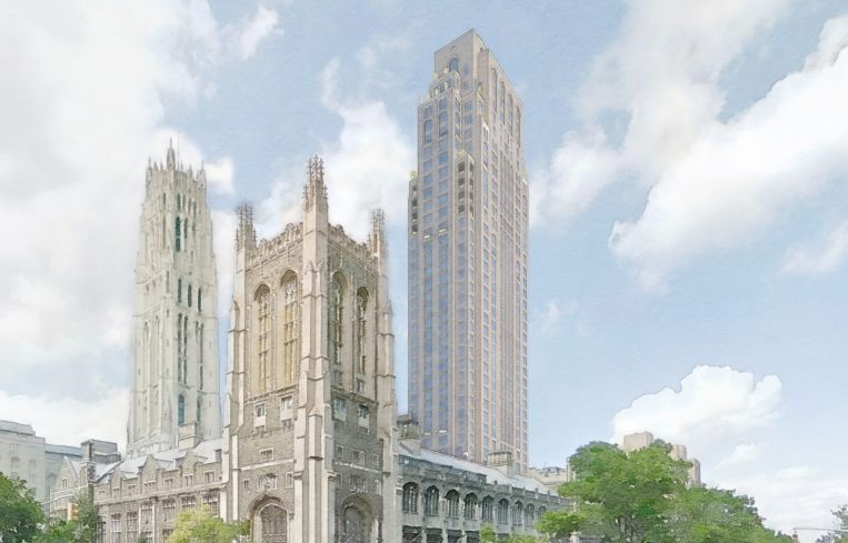 A rendering of 100 Claremont Avenue.