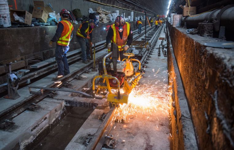 l train tunnel rehab
