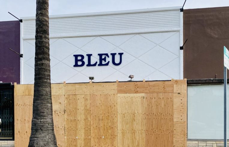Bleu clothing store at 7378 Beverly Boulevard.