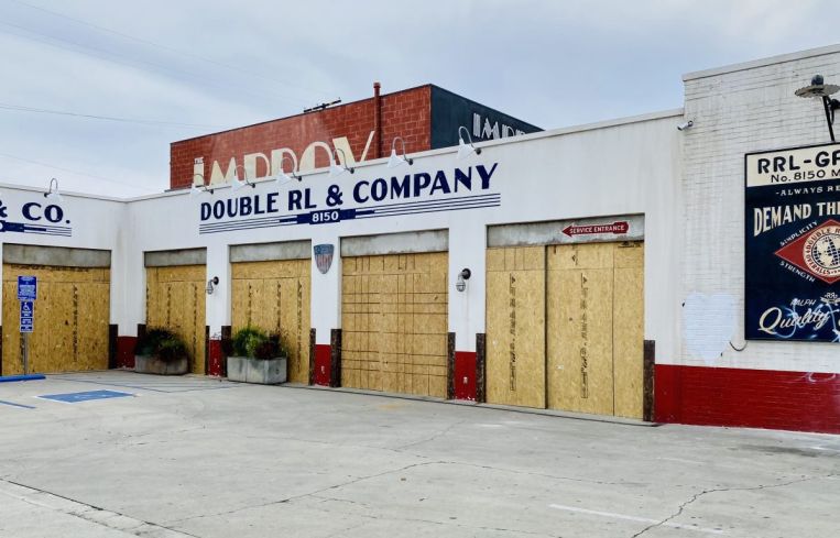 Double RL was looted at 8150 Melrose Avenue next to the iconic Improv.