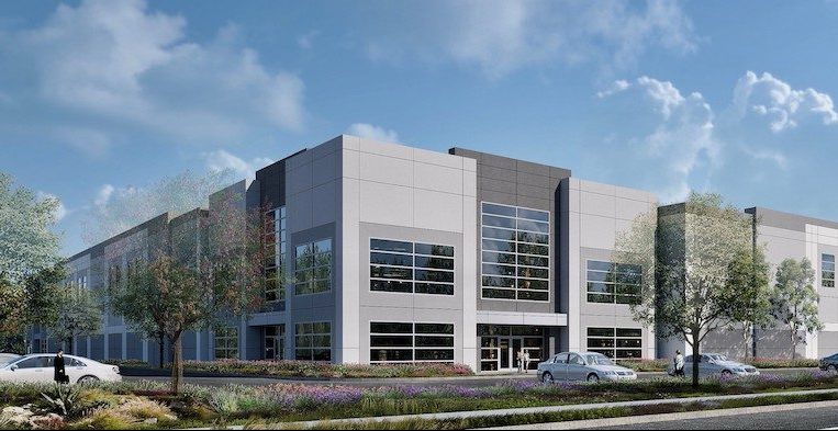Crews broke ground in April on the $40-million Fontana Santa Ana Industrial Center