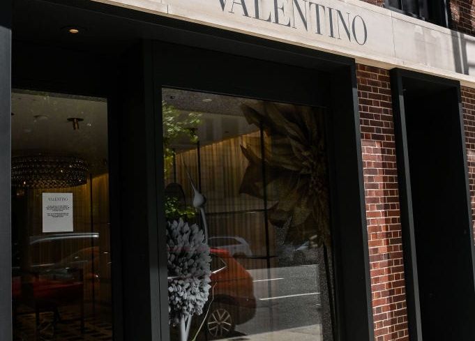 Valentino at 693 Fifth Avenue.
