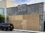 Mogul Los Angeles at 8262 Melrose Avenue has been boarded up.