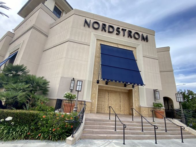 The Nordstrom store at The Grove was a big target for looters over the weekend.