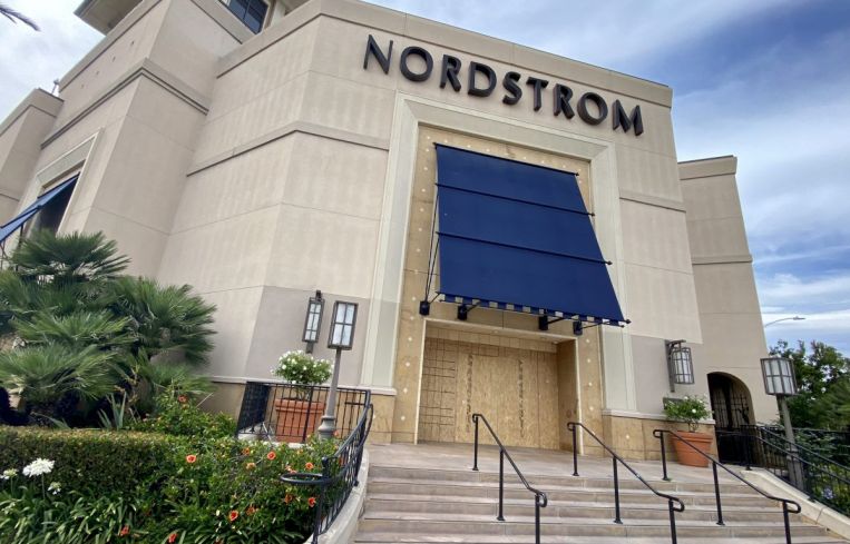 The Nordstrom store at The Grove was a big target for looters over the weekend.