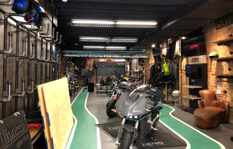 The majority of the merchandise at Filipacchi, including motorcycles and ebikes, was stolen during the looting.