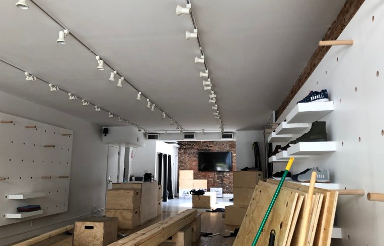 Damaged NoBull store in the wake of the George Floyd protests in New York City, taken on June 1, 2020.