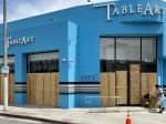 Table Art Inc. at 8024 Melrose Avenue has been boarded up.