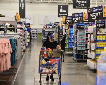 Shopper in Walmart