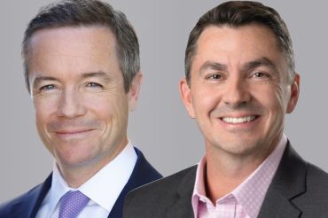 Andrew McDonald, left, has replaced Shawn Mobley, right, as chief executive of Americas for Cushman & Wakefield.