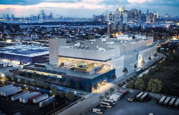 A rendering of 640 Columbia Street in Red Hook.