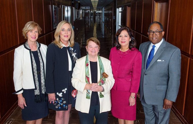 From left, supervisors Janice Hahn, Kathryn Barger, Sheila Kuehl, Hilda L. Solis, and Mark Ridley-Thomas.