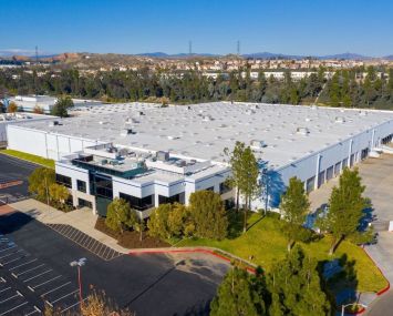 The property at 24903 Avenue Kearny spans more than 214,400 square feet.