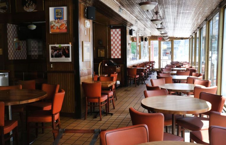 Empty New York City Restaurant