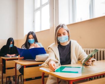 High school students after the pandemic coronavirus.