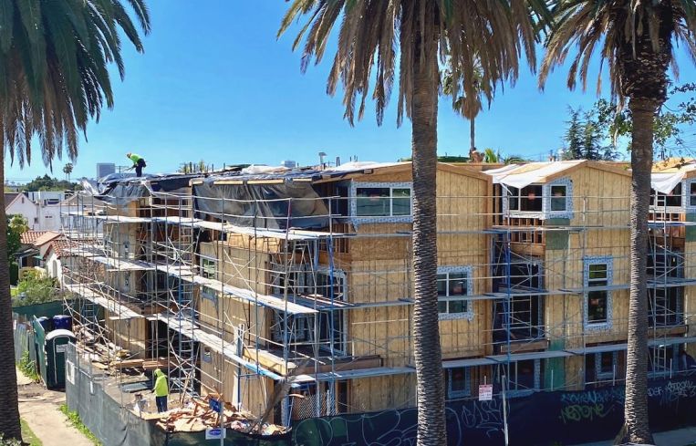 Apartment construction in L.A. is starting to mirror the downward trends of the Great Recession.