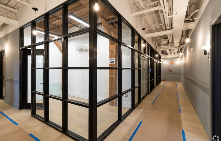 Hamway's firm also constructed prebuilt office suites on one of the floors.