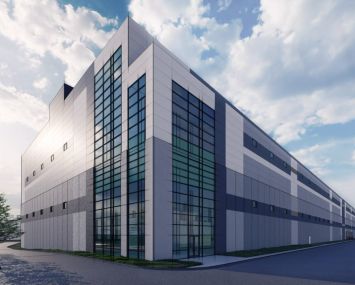 A rendering of the Bronx Logistics Center.