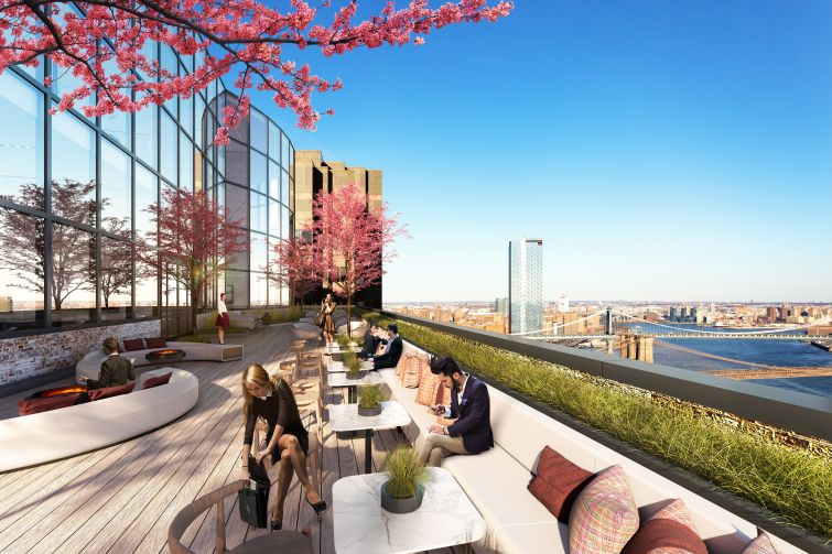The renovation will add a number of amenities, including roof decks on previously unused gravel roofs. 