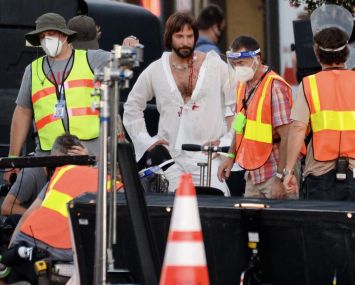 Actor Bradley Cooper on the set of Paul Thomas Anderson's new movie on Aug. 29.