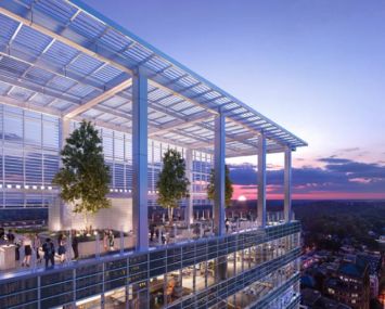 Avocet Tower provides tenants lush open spaces to work and unwind.