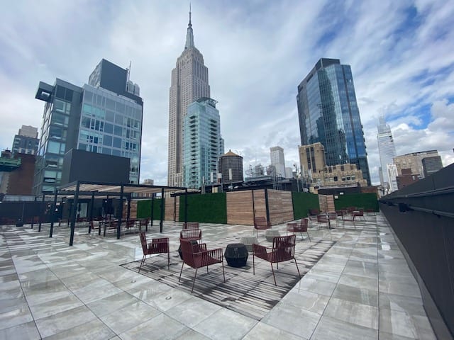 Roofdeck at 136 Madison Avenue.