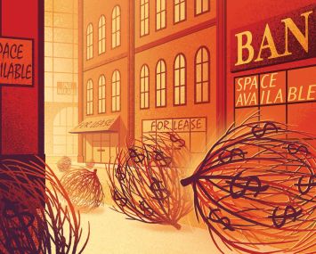 wall street illustration, money