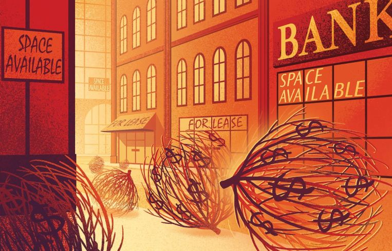 wall street illustration, money
