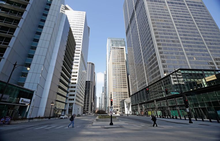 South Wacker Drive in Chicago.